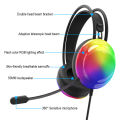 Lenovo G30 LED Gaming Headphones USB&3.5MM Wired Headsets With Microphone 7.1 Surround Sound Retractable Active Noise Cancelling Headphone Over Ear Earphone. 