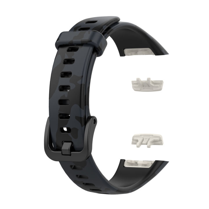 BBOOM【In stock】 Silicone Strap for Huawei Bracelet 6/Honor Band6 Graphic Print Watchband Multifunctional, universal and efficient