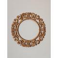 Round Carved Wooden Mirror / Wall Decoration Mirror / Decent Deco. 
