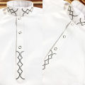 baby boy white kurta pajama suit with design. 