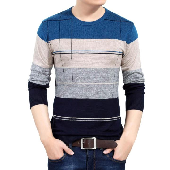 Men's Autumn Winter Sweater Pullover Slim Jumper Knitwear Outwear Blouse #R1406708