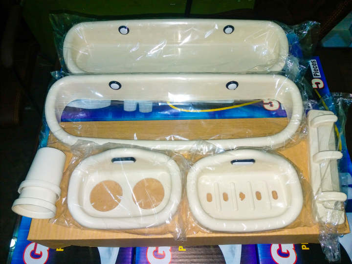 Bathroom Accessories Plastic Premium Quality Set of 5