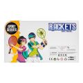 Rabia Toys Sport Series Racket And Shutter Cock W/Ball Set 2-Pack, Yellow & Blue, For 3+ Years, 9904A. 