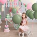 95 pcs 9 inch Sage Green Latex Balloons without shinny for Birthday Party Graduation Baby Shower Wedding Decoration. 
