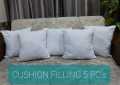 5 Piece 15x15 Sofa Cushions Set Without Cover. 