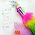 Unicorn Rainbow F_U_R 6 in 1 Ballpoint Pen for School Supplies Students Children Multi-Color Unicorn 6 Color Writing In 1 Pen. 
