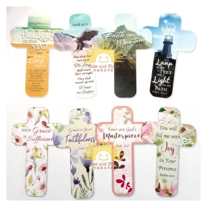 [Bookmark] 书签 (Die-Cut) Christian with bible verses-card 基督教礼品/圣经经文 Arise and Shine 兴起发光