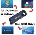 Windows 11, 10, 8.1, 7 Bootable USB Drive 32GB with Registered Softwares. 