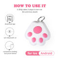 Smart Bluetooth Anti-Lost Device Dog Paw Finder Locator Mobile Wallet Key Backpack Anti-Lost Tracking. 