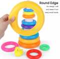 Cute Duck Shaped Pile Up Ring Tower Ring Toss Game For Kids. 