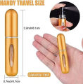 SP Dealz Portable Mini Perfume Refillable Atomizer Container, Portable Perfume Spray Bottle, Travel Perfume Scent Pump Case Fragrance Empty Spray Bottle for Traveling and Outgoing(5 ml). 