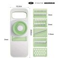 Face Value New Stainless Steel 5 In 1 PP Multi-Function Onion Potato Kitchen Tools Manual Food Chopper Vegetable Cutter Fruit Slicer. 