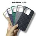 Redmi Note 14 4G Back Cover Premium Soft Matt Woven Design Protection Phone Case Redmi Note 14 4G. 