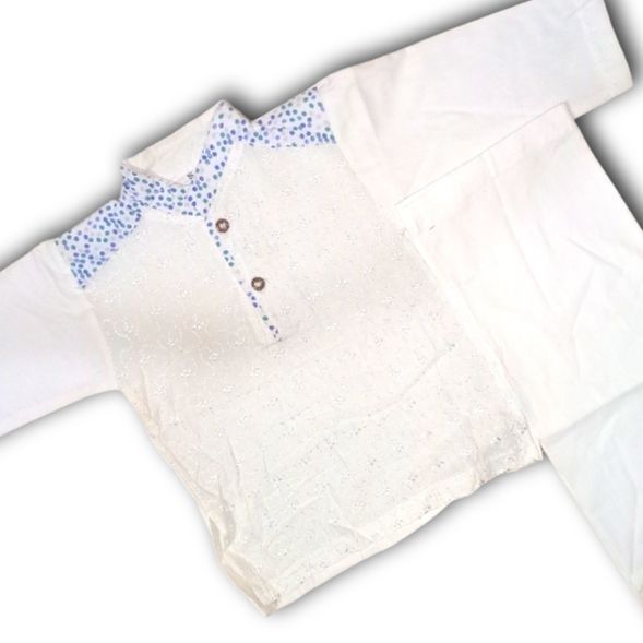 Baby Boy Shalwar Kameez White color new design for summer season