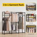 Customised Freestanding Closet Organizer, Large Garment Clothes Rack. 
