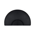 Barber and Salon Anti Fatigue Floor Mat Black Semi-Circle. 
