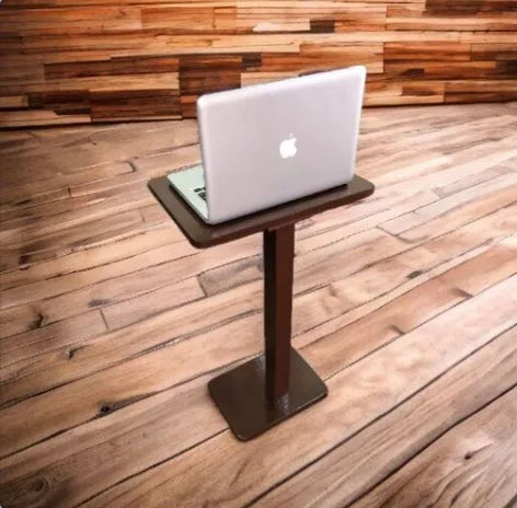 Small Sofa Side Table, Slide Under Sofa Table, Couch End Tables for Living Room Bedroom Snack Coffee Laptop Table, wooden Frames, Easy Assembly