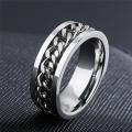 AAA Collection 3 Stainless Steel Chain Spinner Ring for Men and Boys Chain Spinner Chala. 