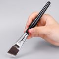 Face Makeup Brushes For Foundation Concealers BB Cream Ultra Thin Flat Oblique Shaped Soft Fibers Make Up Brush Cosmetics Tools Foundation Brush Contour Brush. 