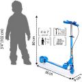 3 Wheels Kick Scooter For Kids, Kids Scooty, Girls & Boys, Adjustable Height & Bell, Adjustable Handle. 