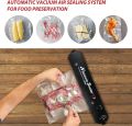 Vacuum Sealer Machine - Automatic Food Sealer for Food Preservation, Suitable for Dry & Moist Food, Portable Sealer with 10 Vacuum Sealer Bags. 