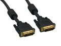 DVI-D 24+1 Dual Link Male to Male Digital Video Cable Gold Plated with Ferrite Core Support 2560x1600 for Gaming, DVD, Laptop, HDTV and Projector 6 Feet ( Branded Used ). 