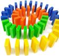 Domino Set Up Train, Domino Train Toy Blocks Set with Lights and Sounds, Creative Gifts for Kids. 