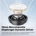 SoundPEATS Clear Wireless Earbuds Bluetooth 5.3 Earphone in Ear Buds, 12mm Drivers Dual Mic with ENC, Clear Calls, Game Mode, 40Hrs Playtime, IPX4, Transparent Design. 