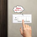 Smart Switch Board Stickers for Home and Office Electric Board Labels Modern Décor. 