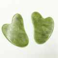 Deep Curve Large Size Natural Jade Guasha Scraper Anti-aging Anti-wrinkles Facial Body Massage Gua Sha Stone. 