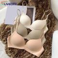 Push-up Bra Comfy Wireless Push-up Sports Bra Anti-sagging Breathable Women's Intimate Clothing Seamless Bra. 