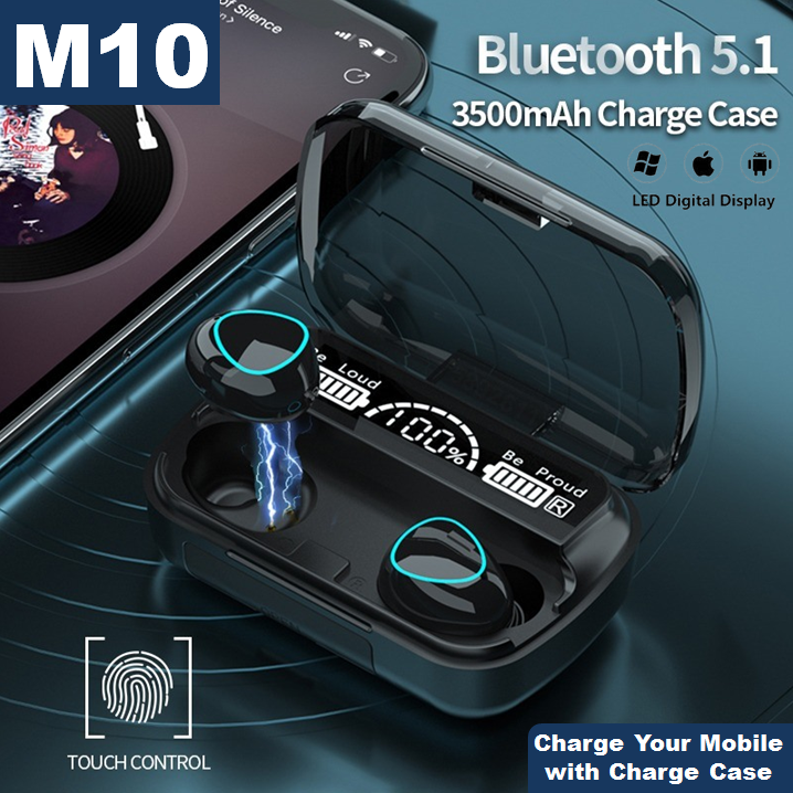 Bluetooth Earbuds good quality Wireless Stereo Headphones Sports Earbuds Headsets With Microphone and good music sound Daraz.pk