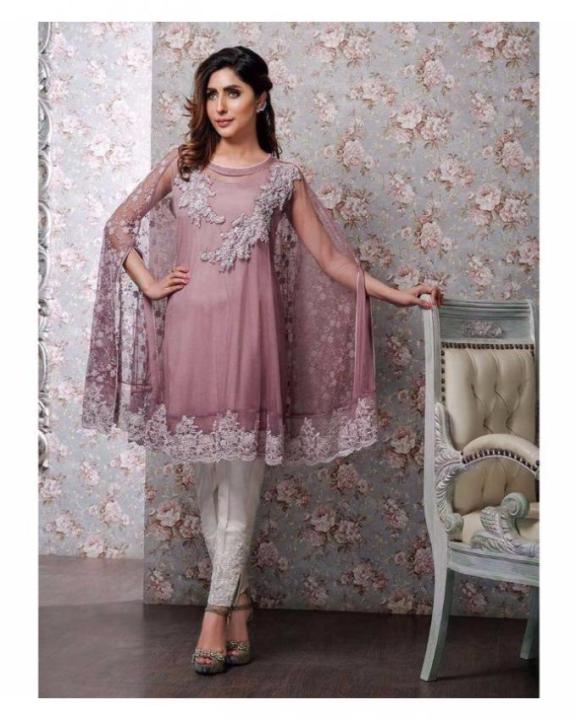 Brandland Designer Chiffon Suit light chocolate