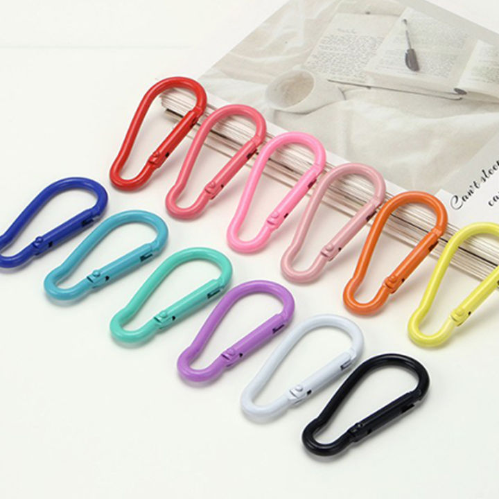 5PCS Mountaineering Buckle Spring Ring Alloy Openable Keyring Strap ...