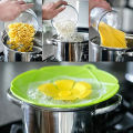 Silicone lid Spill Stopper Cover Pot Pan Cover Kitchen Accessories Cooking Tools Flower Cookware Utensil Kitchen Gadgets. 