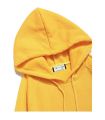 Plain Fleece Printed Pull Over Hoodie for Men - Yellow. 