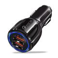 USB Car Charger Quick Charge 3.0 QC3.0 QC2.0 3A 5V Type C Fast Car USB Charger For Tablet Phone（black). 