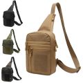 Outdoor Chest with Pistols Holster Multifunction Military Airsoft Training Shoulder Bag Tactical CS Crossbody Sling Bags. 