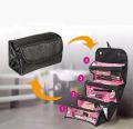 Makeup Organizer & Cosmetic Bag - Black. 