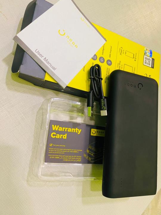 Extra Fast Charging Power Bank 20000mAh For All Android & IPhone Phones Dual USB Port-Matte Black Color