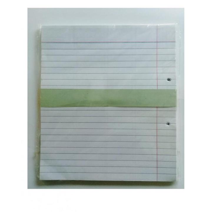 100 sheets-Dual side broad lines-Assignment Papers- Two Hole Punched with Margin