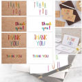 521YIE 30 ift arty For Small usiness Festial hank You Cards White/raft aper Label ting Card aiow Color Letters. 