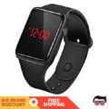 Black LED Digital Sports Watch For Unisex. 