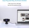 1080P Webcam with Microphone, Wansview USB 2.0 Desktop Laptop Computer Web Camera with Auto Light Correction, Plug and Play. 