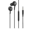 Samsung AKG Earbuds Original 3.5mm in-Ear Headphones with Remote & Mic for Galaxy A71, A31, Galaxy S10, S10e, Note 10, Note 10+, S10 Plus, S9 - Braided, Includes Velvet Carrying Pouch - Black. 