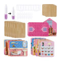 Dream Castle Big Doll House for Girls - 162 Pieces 3-Storey Villa Family DIY Accessories Assembly Toy Girl Gift. 