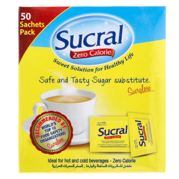 Alfatah Mall - SUCRAL ZERO CALORIE SUGAR SACHET 50 SACHET-AFP-000114897