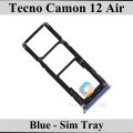 Tecno Camon 12 Air SIM Tray Sim Jacket Sim Slot Sim Door For Tecno Camon 12 Air - Blue. 