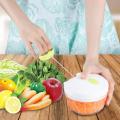 Manual Chopper Vegetable and Fruit Cutter Mixer/Blender Mini Speedy Chopper. 