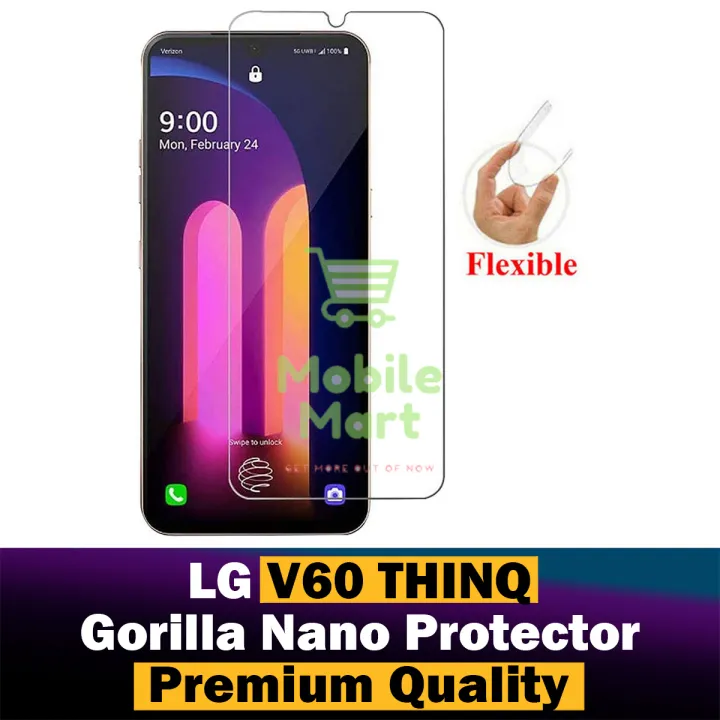 LG%20V60%20Thinq%20Unbreakable%20Gorilla%20Glass%20Screen%20Protector%20For%20LG%20V60%20Thinq%20-%20Image%202